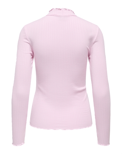JDY - JDYFransiska Highneck Langærmet Trøje - Pink Lady 
